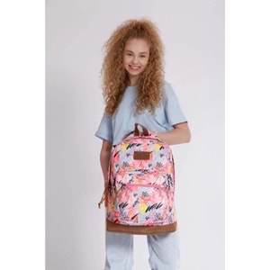 Konfores 1699-Anatomik Sırt Destekli Ortaokul Lise ve Günlük Sırt Çantası - NKT01699-PEMBE-TEK EBAT