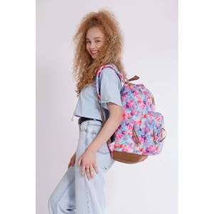 Konfores 1699-Anatomik Sırt Destekli Ortaokul Lise ve Günlük Sırt Çantası - NKT01699-turkuaz-TEK EBAT