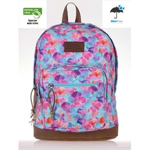 Konfores 1699-Anatomik Sırt Destekli Ortaokul Lise ve Günlük Sırt Çantası - NKT01699-turkuaz-TEK EBAT