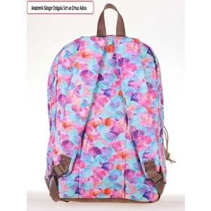 Konfores 1699-Anatomik Sırt Destekli Ortaokul Lise ve Günlük Sırt Çantası - NKT01699-turkuaz-TEK EBAT