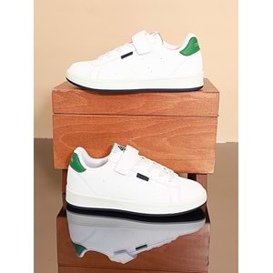 Kidessa 1709 Anatomik Tabanlı Unisex Çocuk Sneakers Günlük Ayakkabı - NKT01709-beyaz yeşil-33