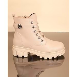 Konfores 1720-209051 Kauçuk Tabanlı Bayan Postal Spor Bot - NKT01720-Nude-37
