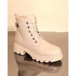 Konfores 1720-209051 Kauçuk Tabanlı Bayan Postal Spor Bot - NKT01720-Nude-38