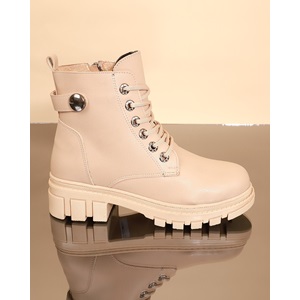 Konfores 1720-209051 Kauçuk Tabanlı Bayan Postal Spor Bot - NKT01720-Nude-39