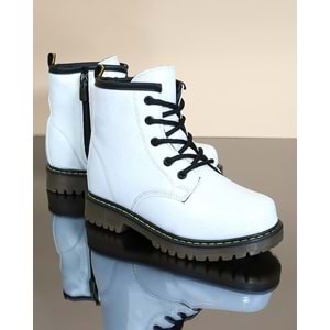 Kidessa 1734 Anatomik Tabanlı Kız Çocuk Postal Bot - NKT01734-BEYAZ-28