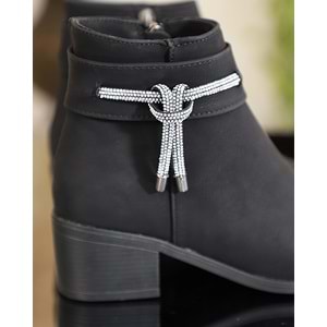 Konfores 1740-425076 Kauçuk Tabanlı Bayan Klasik Bot - NKT01740-siyah-40