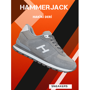 1743-Peru Hakiki Deri Anatomik Eva Tabanlı Unisex Sneakers Ayakkabı - NKT01743-gri beyaz-40
