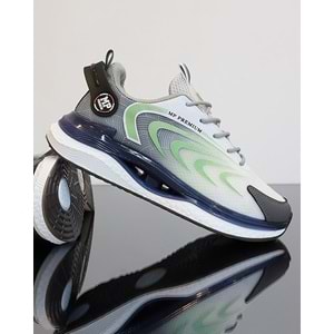 1747-1224 Anatomik Tabanlı Fileli Sneakers Ayakkabı - NKT01747-gri beyaz-43