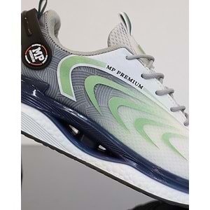 1747-1224 Anatomik Tabanlı Fileli Sneakers Ayakkabı - NKT01747-gri beyaz-43