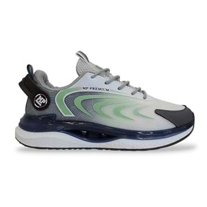 1747-1224 Anatomik Tabanlı Fileli Sneakers Ayakkabı - NKT01747-gri beyaz-43