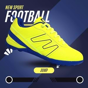 1749-29143 Bağcıklı Halı Saha Futbol Ayakkabısı - NKT01749-SARI-31