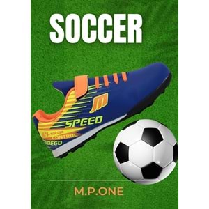 Kidessa 1753-1368 Bantlı Çocuk Halı Saha Futbol Ayakkabısı - NKT01753-sax mavi-33