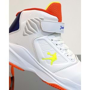 Kidessa 1755-29196 Ultra Hafif Anatomik Tabanlı Unisex Çocuk Basketbol Ayakkabısı - NKT01755-BEYAZ-32