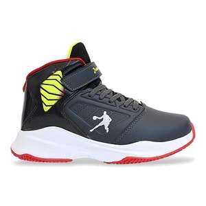 Kidessa 1755-29196 Ultra Hafif Anatomik Tabanlı Unisex Çocuk Basketbol Ayakkabısı - NKT01755-Füme-32