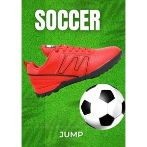 1762-29112 Halı Saha Futbol Ayakkabısı - NKT01762-KIRMIZI-40