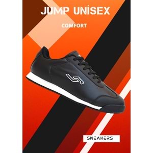 Jump 1770-28165 Anatomik Tabanlı Unisex Sneakers Ayakkabı - NKT01770-siyah beyaz-40