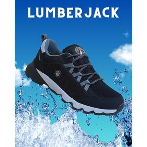 Lumberjack 1799-Dıvıne Anatomik Tabanlı Waterproof Trekking Yürüyüş & Koşu Ayakkabısı - NKT01799-siyah gri-42