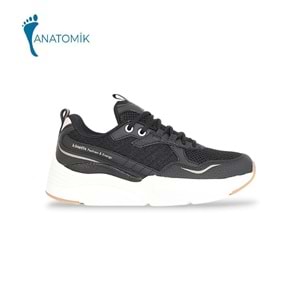 Kinetix 1829-Prestıge Anatomik Tabanlı Unisex Sneakers Ayakkabı - NKT01829-siyah beyaz-38