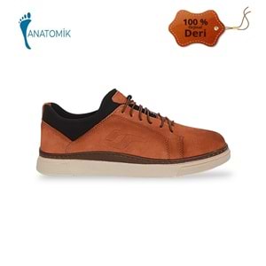 Konfores 1833-346520 Hakiki Deri Anatomik Tabanlı Erkek Sneakers Ayakkabı - NKT01833-TABA NUBUK-41