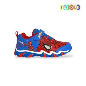 Spıder-Man 1842-Masko Işıklı Erkek Çocuk Günlük Spor Ayakkabı - NKT01842-mavi-26