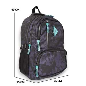 Konfores 1877-2049 Unisex Anatomik Sırt Yapılı Günlük ve Okul Sırt Çantası - NKT01877-MOR-TEK EBAT