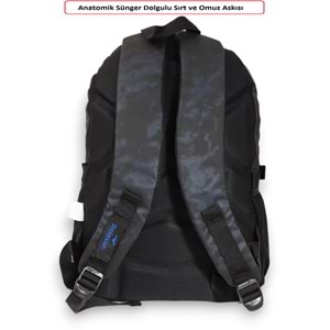 Konfores 1877-2049 Unisex Anatomik Sırt Yapılı Günlük ve Okul Sırt Çantası - NKT01877-MOR-TEK EBAT