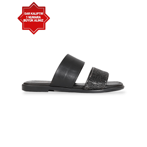 Konfores 1893-246019 Kadın Günlük ve Abiye Terlik - NKT01893-siyah-40