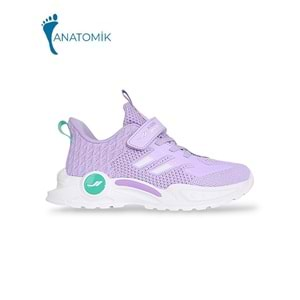 Lescon 1902-Tıbet Anatomik Tabanlı Unisex Çocuk Günlük Spor Ayakkabı - NKT01902-lila-34