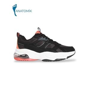 Kinetix 1914-Arıas Air Anatomik Tabanlı Erkek Yürüyüş & Koşu Ayakkabısı - NKT01914-siyah gri-40