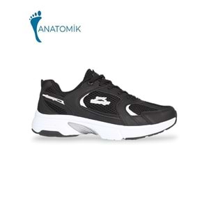 Slazenger 1924-Zanestı Anatomik Tabanlı Unisex Yürüyüş & Koşu Ayakkabısı - NKT01924-siyah beyaz-43