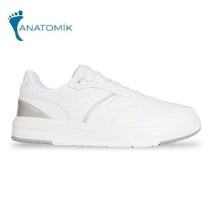 Kinetix 1956-Hegel Anatomik Tabanlı Kadın Sneakers Ayakkabı - NKT01956-Beyaz Gümüş-40
