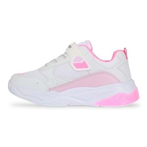 Kidessa 1967 Işıklı Anatomik Tabanlı Çocuk Günlük Spor Ayakkabı - NKT01967-beyaz pembe-26