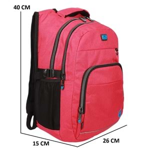 Konfores 1969-2238 Unisex Anatomik Yarasa Sırt Okul Çantası - NKT01969-PEMBE-TEK EBAT