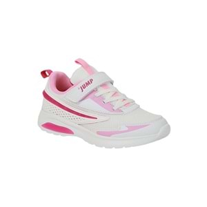 Jump 1978-30007 Işıklı Anatomik Tabanlı Unisex Çocuk Günlük Spor Ayakkabı - NKT01978-beyaz pembe-33