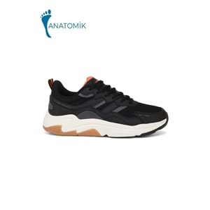 Kinetix 1981-Tıona Anatomik Tabanlı Erkek Günlük Sneakers Ayakkabı - NKT01981-siyah gri-40