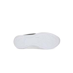 Konfores 2005-273075 Hakiki Deri Anatomik Tabanlı Kadın Sneakers Ayakkabı - NKT02005-siyah beyaz-36