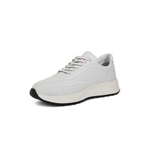 Konfores 2014-273080 Hakiki Deri Anatomik Tabanlı Erkek Sneakers Ayakkabı - NKT02014-BEYAZ-40