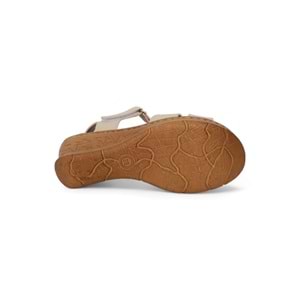 Konfores 2028-492078 Tam Anatomik Tabanlı Kadın Sandalet - NKT02028-BEJ-40