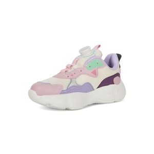 Kidessa 2032 Anatomik Tabanlı Otomatik Bağcıklı Unisex Çocuk Günlük Spor Ayakkabı - NKT02032-PUDRA-31