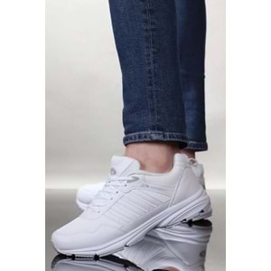 M.P 2056 Anatomik Tabanlı Unisex Mevsimlik Yürüyüş & Koşu Ayakkabısı - NKT02056-BEYAZ-42