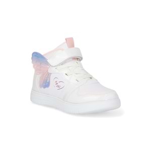 Kidessa 2068 Anatomik Tabanlı Ultra Hafif Kız Çocuk Boğazlı Sneakers Ayakkabı - NKT02068-BEYAZ-30