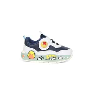 Kidessa 2073 Anatomik Tabanlı Ultra Hafif Unisex Çocuk Günlük Ayakkabı - NKT02073-Beyaz Lacivert-30