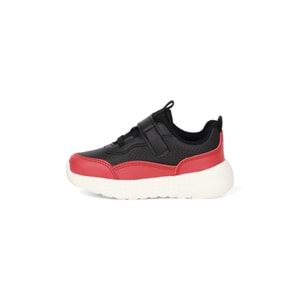 Kidessa 2073 Anatomik Tabanlı Ultra Hafif Unisex Çocuk Günlük Ayakkabı - NKT02073-siyah kırmızı-24