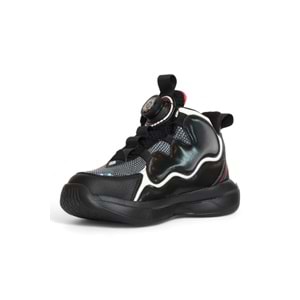 Kidessa 2081 Anatomik Tabanlı Otomatik Bağcıklı Unisex Çocuk Basketbol Ayakkabısı - NKT02081-siyah kırmızı-31