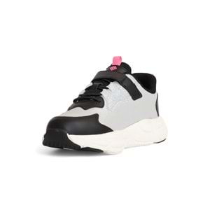 Kidessa 2082 Anatomik Tabanlı Ultra Hafif Kız Çocuk Sneakers Ayakkabı - NKT02082-siyah gri-32