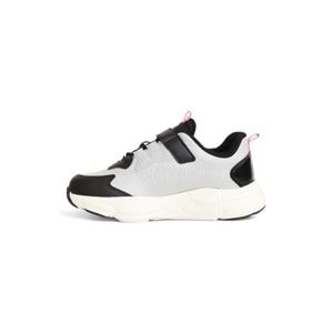 Kidessa 2082 Anatomik Tabanlı Ultra Hafif Kız Çocuk Sneakers Ayakkabı - NKT02082-siyah gri-32