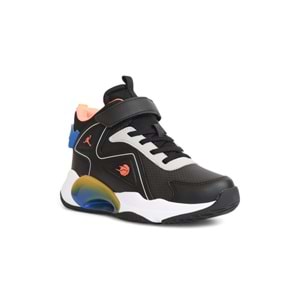 Kidessa 2084 Anatomik Tabanlı Unisex Çocuk Basketbol Ayakkabısı - NKT02084-siyah beyaz-32