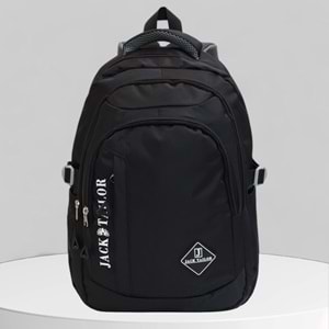 Jack Taılor 2110-60020 Unisex Anatomik Sırt Destekli Günlük ve Okul Sırt Çantası - NKT02110-siyah-TEKEBAT