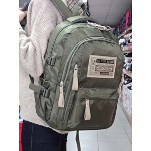 Jack Taılor 2111-60010 Unisex Anatomik Sırt Destekli Günlük ve Okul Sırt Çantası - NKT02111-haki-TEKEBAT