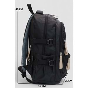 Jack Taılor 2111-60010 Unisex Anatomik Sırt Destekli Günlük ve Okul Sırt Çantası - NKT02111-haki-TEKEBAT